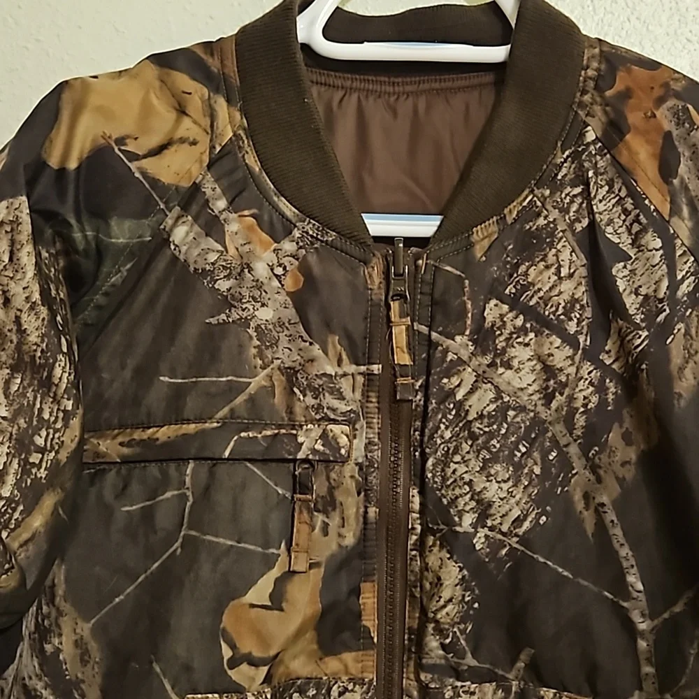 Cabela's for kids sz.L reversible camouflage jacket/coat
